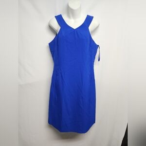 Nine West Vibrant Blue Sleeveless Dress. Sz 6